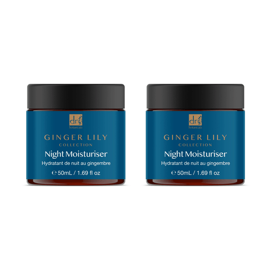 Dr Botanicals Gingerlily Night Moisturiser 50ml Twin Value Savings Pack - Popular trends empire