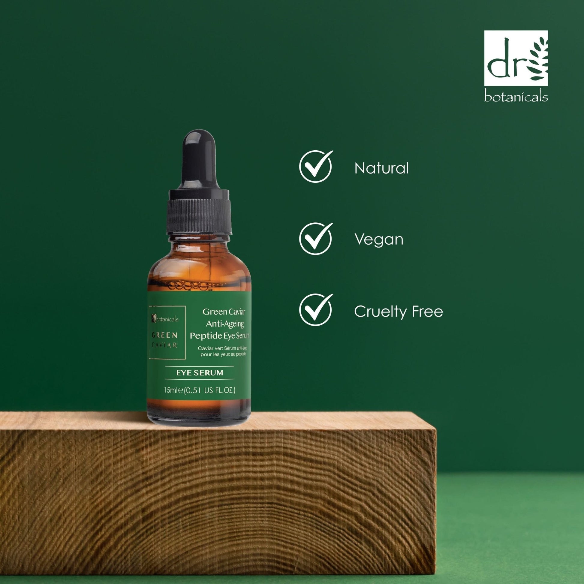 Dr Botanicals Green Caviar Anti - Ageing Peptide Eye Serum 15ml Twin Value Savings Pack - Popular trends empire