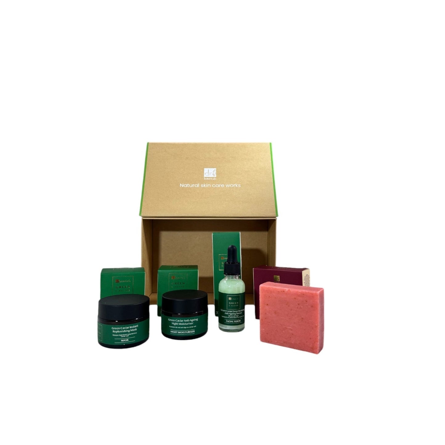 Dr Botanicals Green Caviar Night Skincare Christmas Gift Set - Popular trends empire
