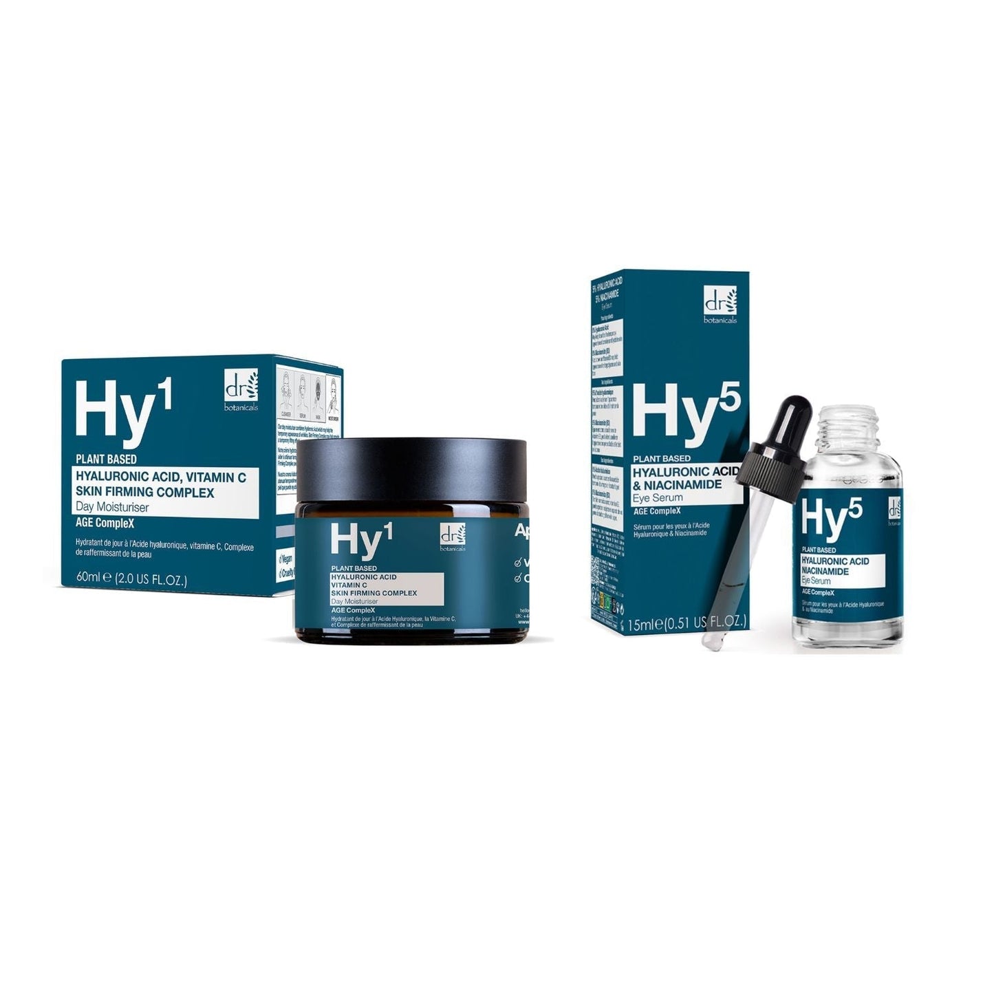 Dr Botanicals Hyaluronic Acid Day Moisturiser & Eye Serum Kit - Popular trends empire