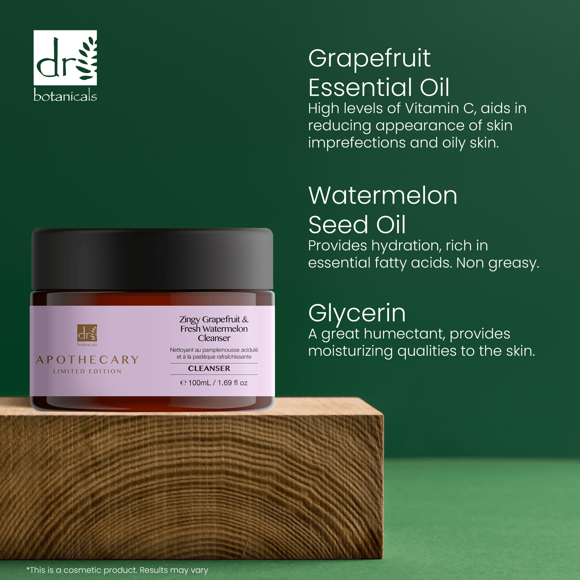 Dr Botanicals Zingy Grapefruit & Fresh Watermelon Cleanser 100ml x 2 - Popular trends empire