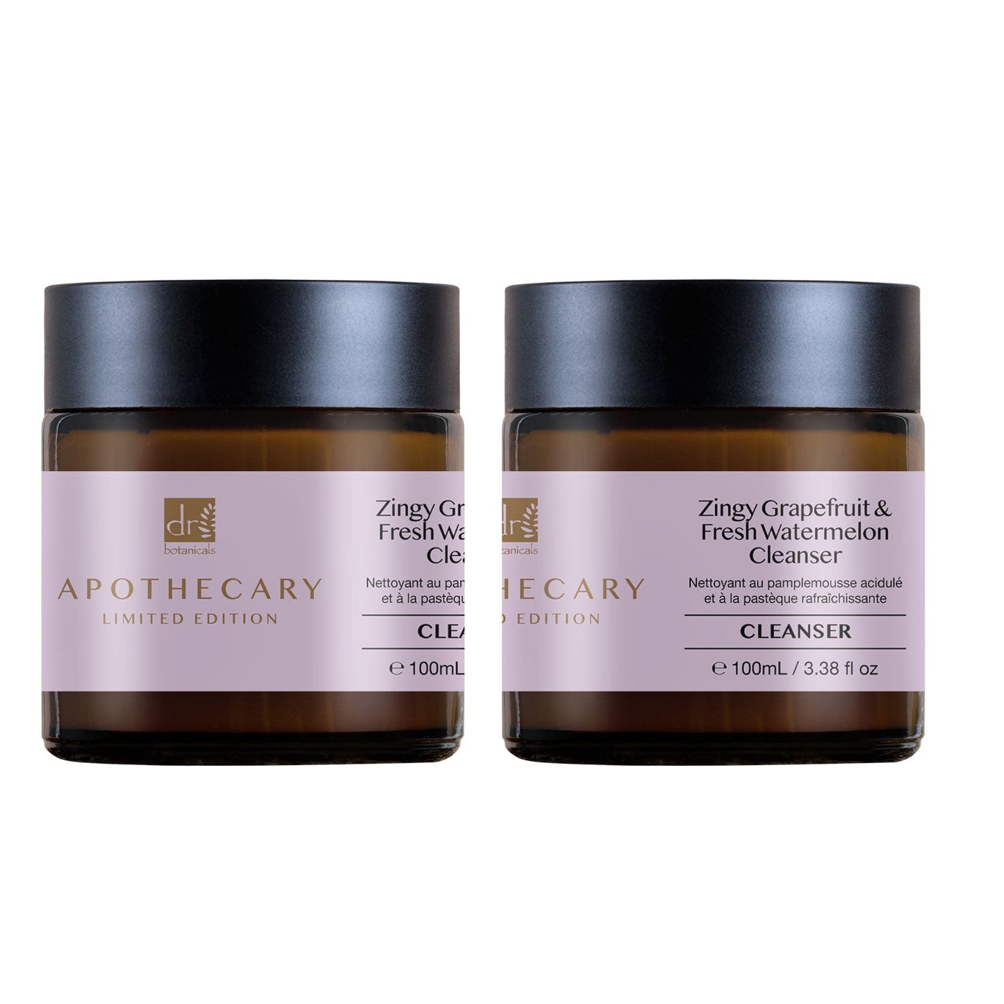 Dr Botanicals Zingy Grapefruit & Fresh Watermelon Cleanser 100ml x 2 - Popular trends empire