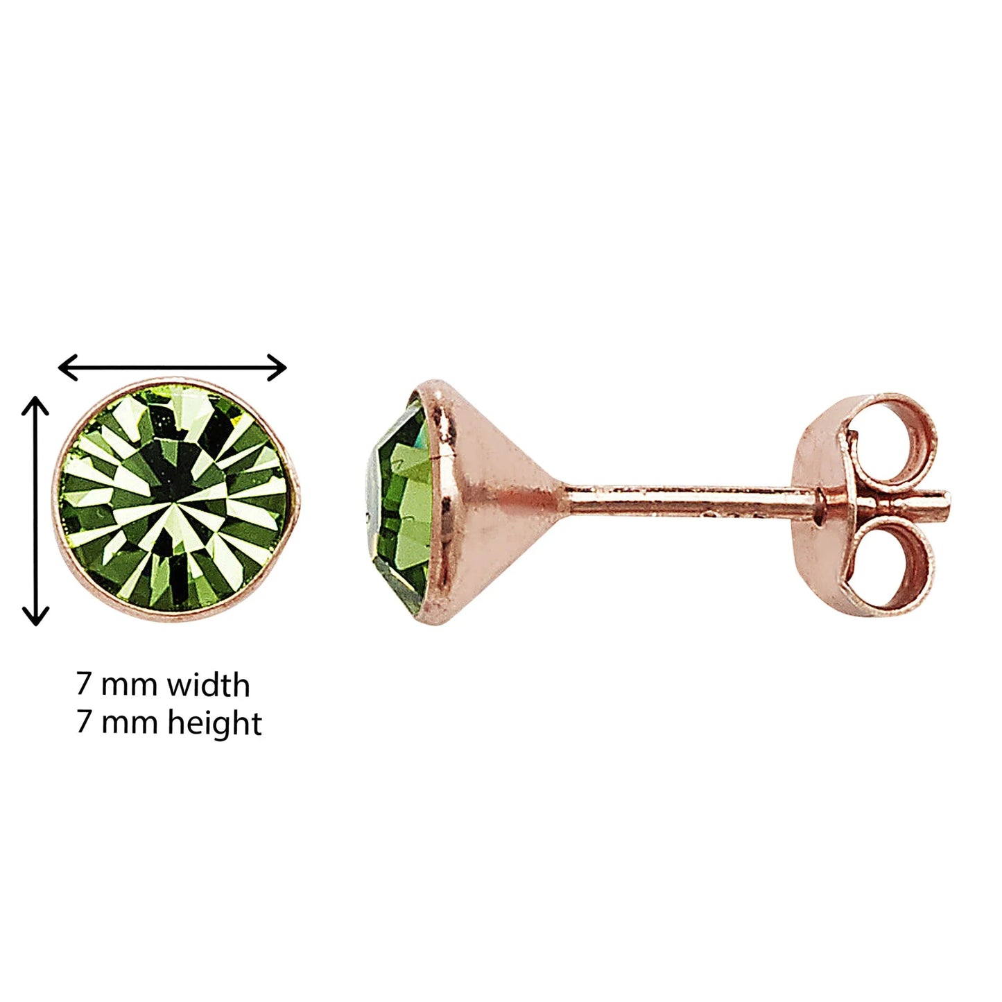 Emerald Cubic Zirconia Stud Earrings - Popular trends empire