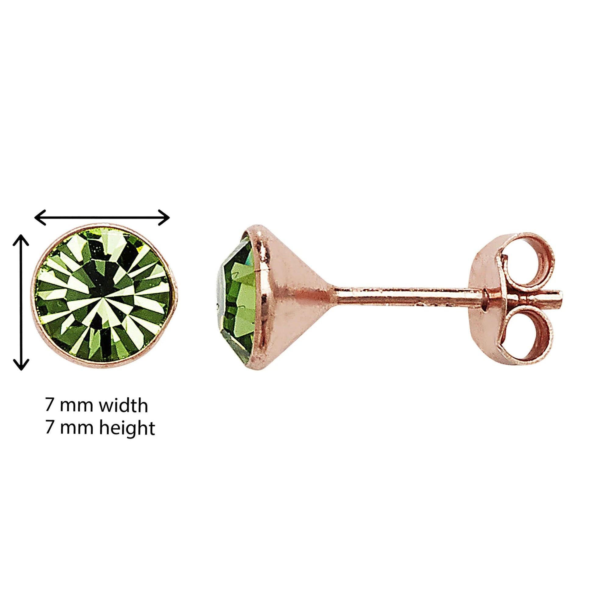Emerald Cubic Zirconia Stud Earrings - Popular trends empire
