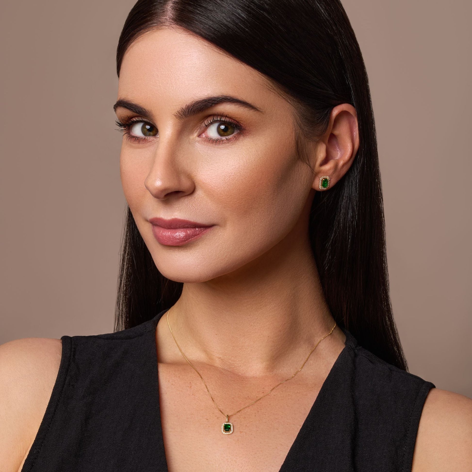 Emerald Cut Cubic Zirconia Pendant Necklace - Popular trends empire