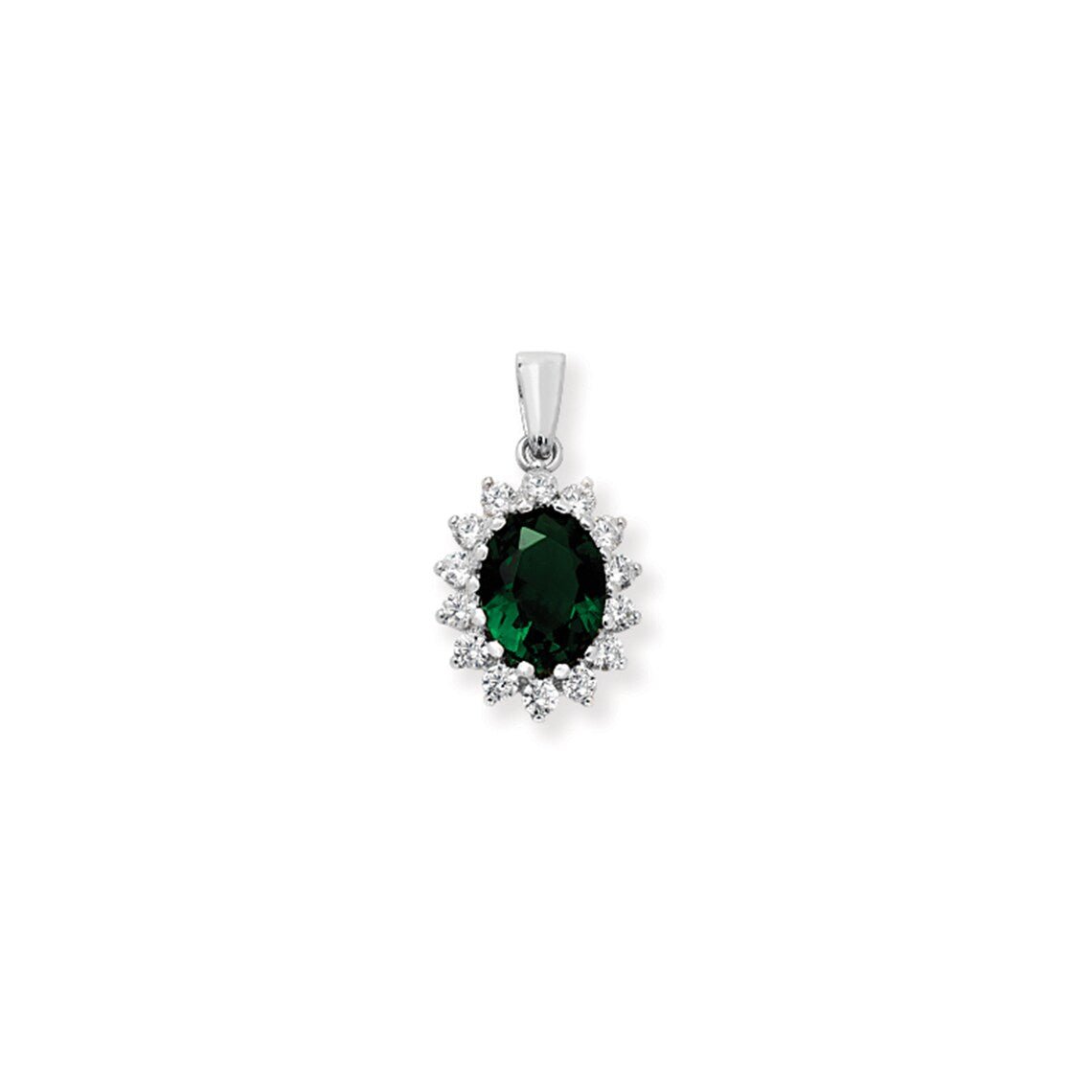 Emerald Flower Cluster Necklace - Popular trends empire