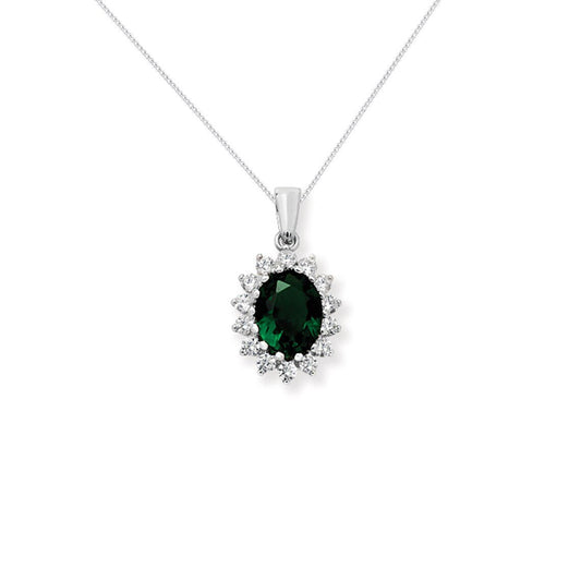 Emerald Flower Cluster Necklace - Popular trends empire
