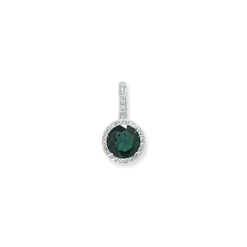 Emerald Halo Drop Necklace - Popular trends empire