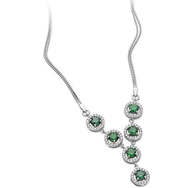 Emerald Statement Y Drop Necklace - Popular trends empire