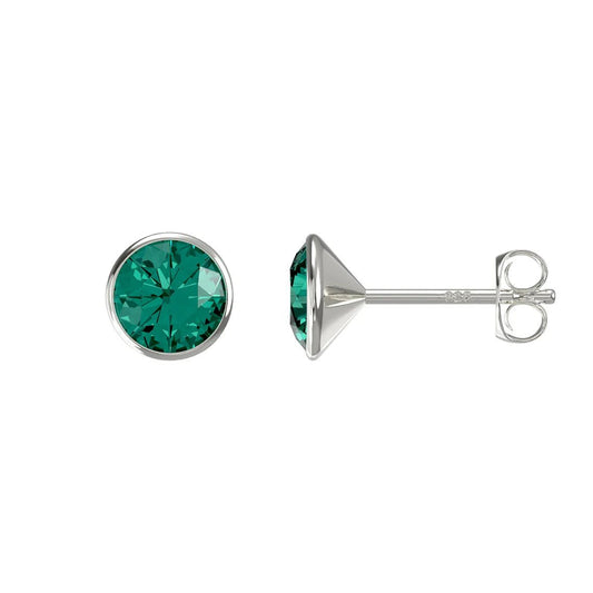 Emerald Stud Earrings - Popular trends empire