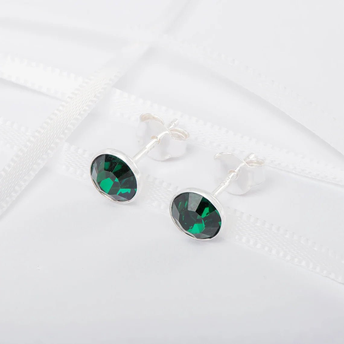 Emerald Stud Earrings - Popular trends empire