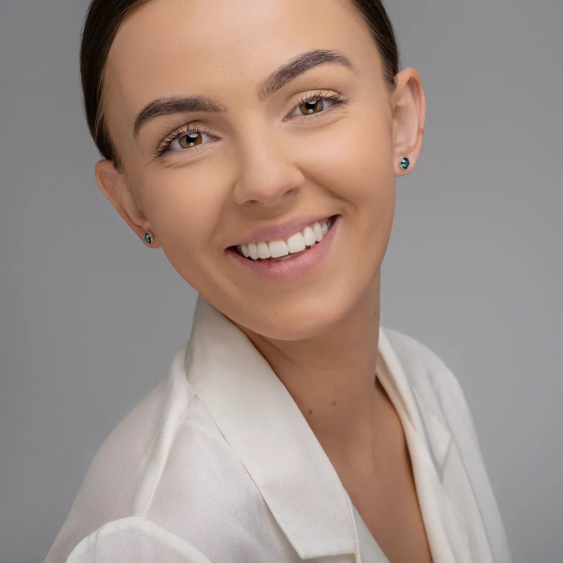 Emerald Stud Earrings - Popular trends empire