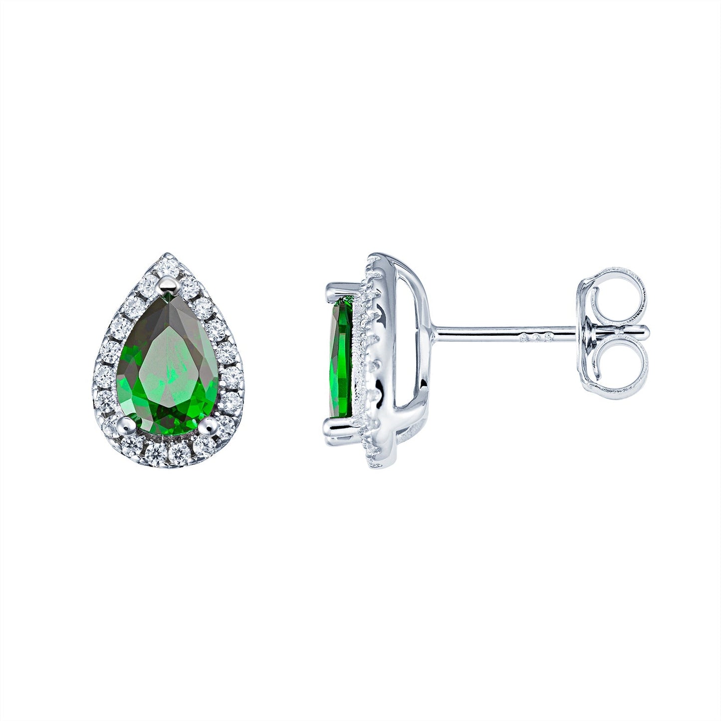 Emerald Teardrop Cubic Zirconia Earrings - Popular trends empire