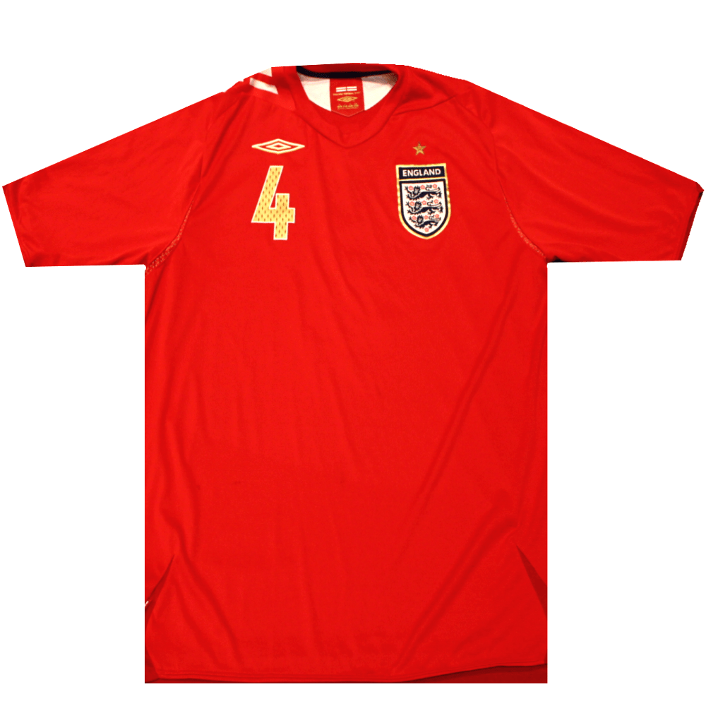 England 2006 - 2008 Away Shirt Steven Gerrard 4 (Excellent) XL - Popular trends empire