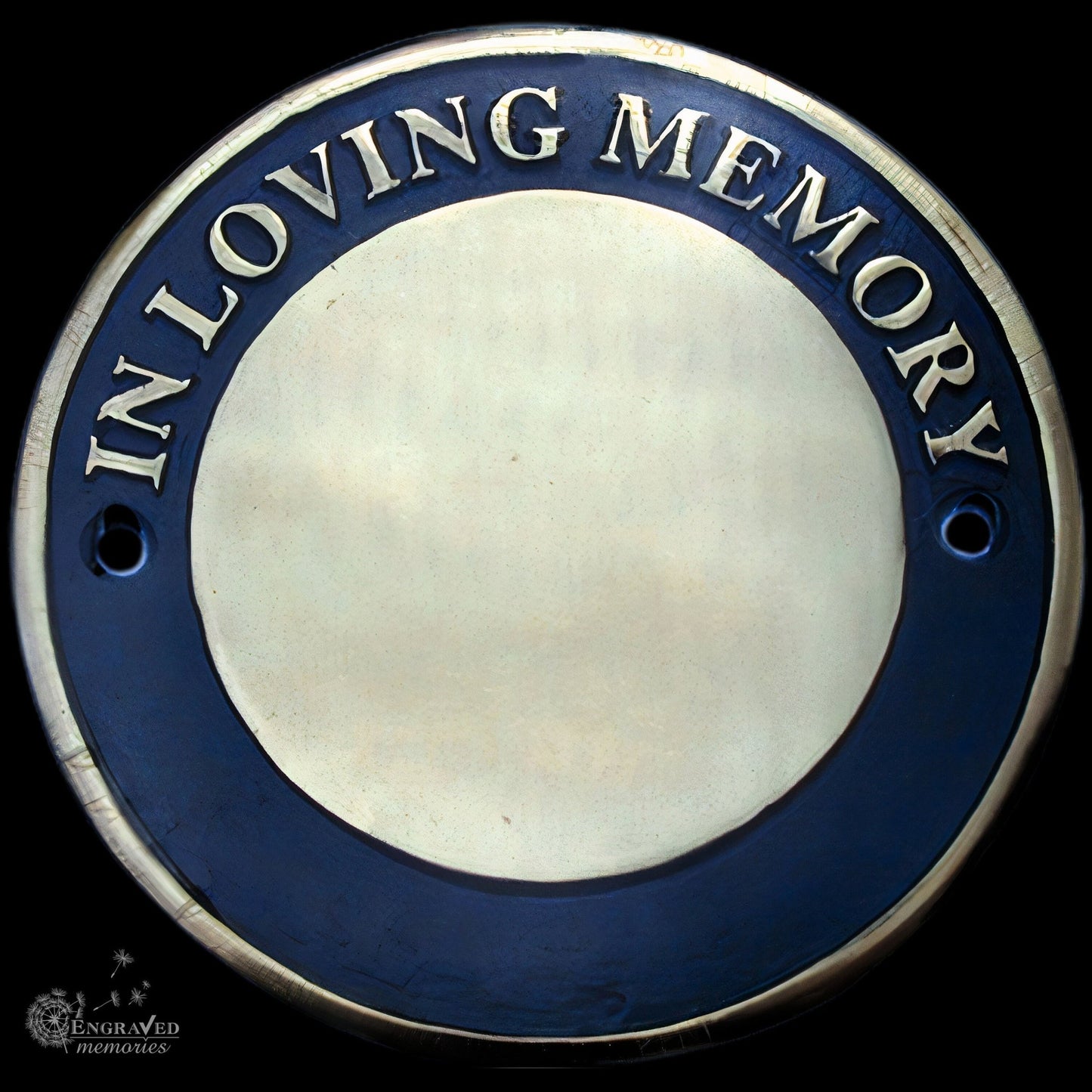 Engraved Brass Bench Plate - Custom Memorial Plaque | Personalised Photo Tribute - Popular trends empire