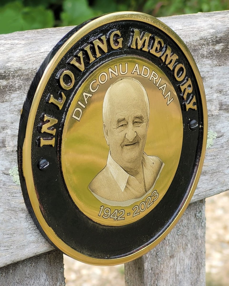 Engraved Brass Bench Plate - Custom Memorial Plaque | Personalised Photo Tribute - Popular trends empire