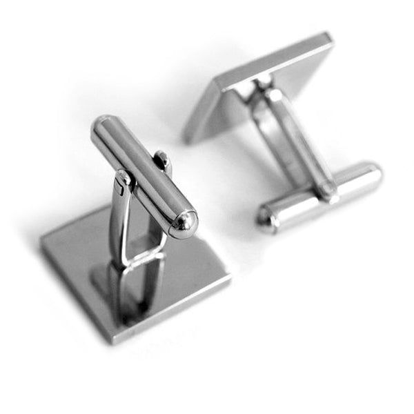 Engraved Cufflinks – Custom Photo Wedding Gift with Chrome Case for Men - Popular trends empire