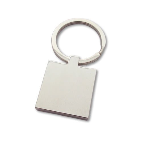 Engraved Square Keychain – Custom Photo Keyring With Mirror Finish & Velvet Pouch - Popular trends empire