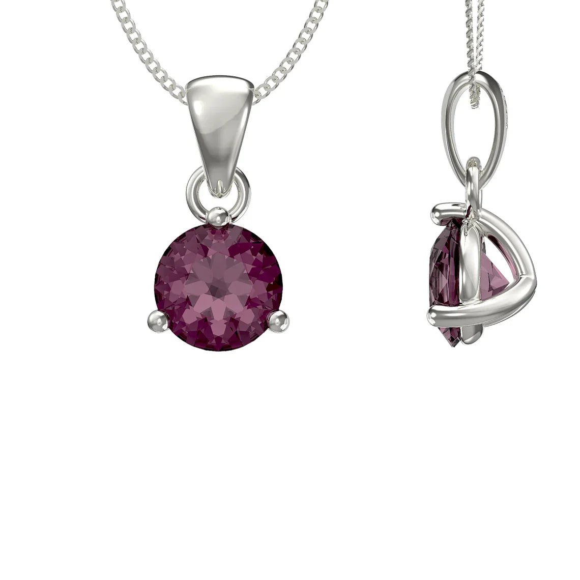February Birthstone Pendant Necklace - Popular trends empire