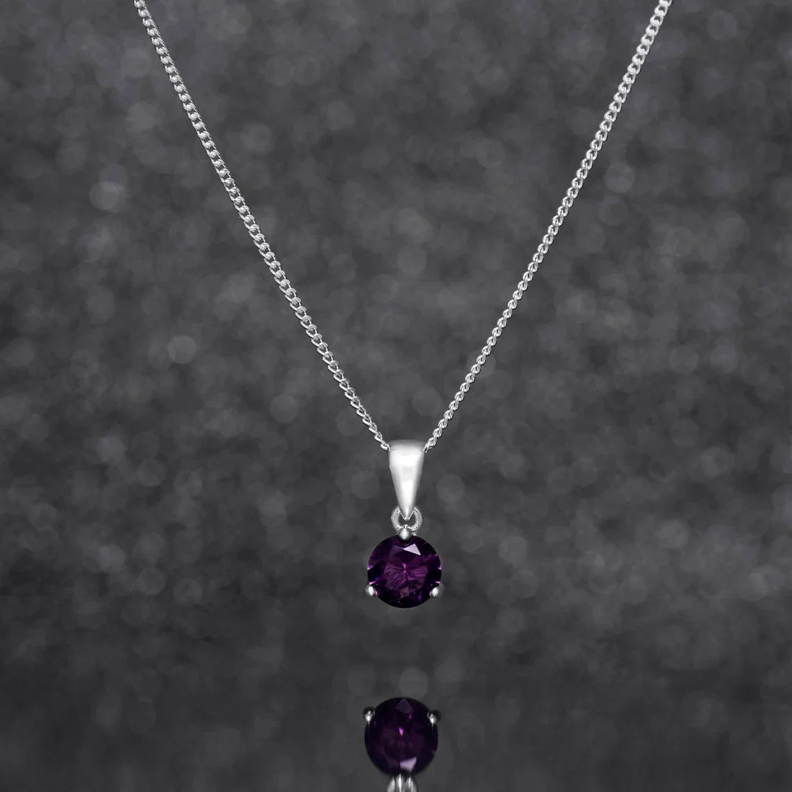 February Birthstone Pendant Necklace - Popular trends empire
