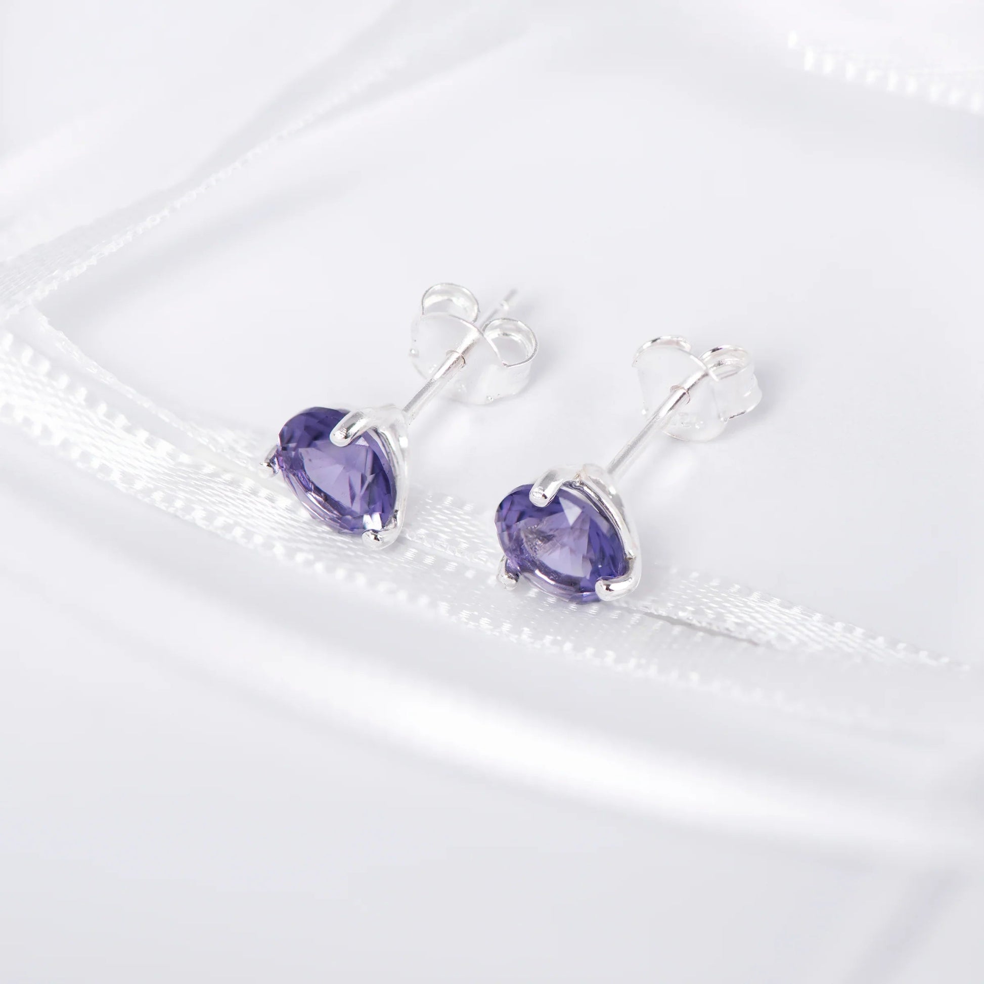 February Birthstone Stud Earrings - Popular trends empire