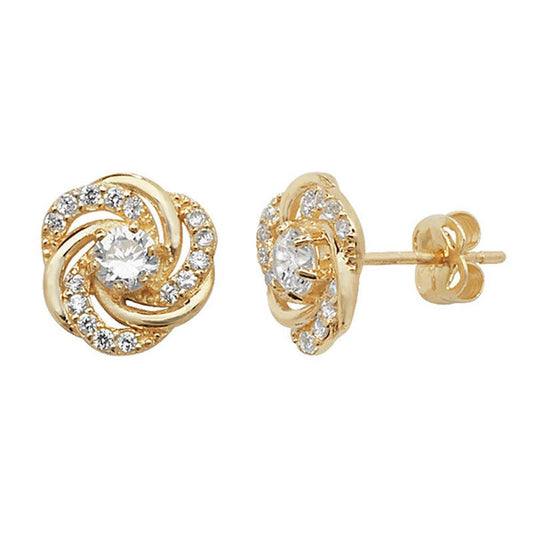 Flower Knot Stud Earrings - Popular trends empire