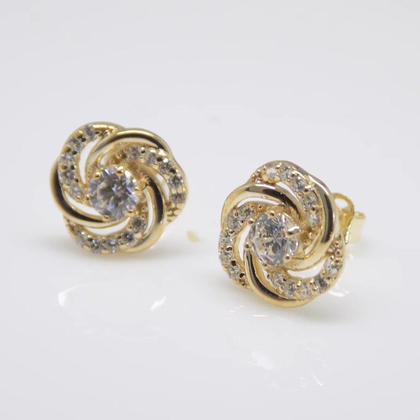 Flower Knot Stud Earrings - Popular trends empire