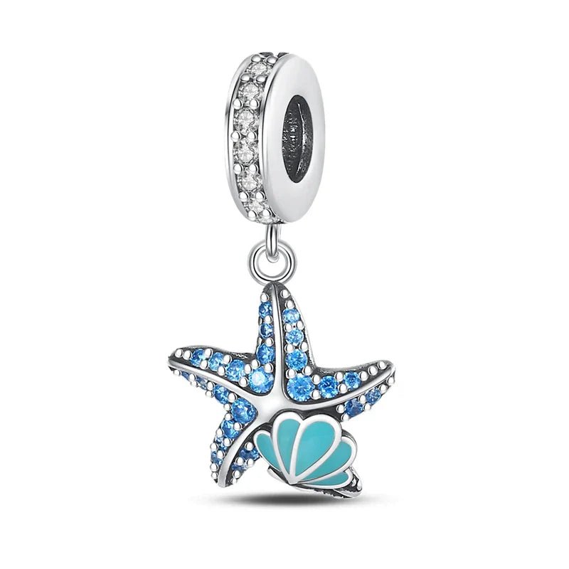 Glow In The Dark Blue Starfish Charm - Popular trends empire