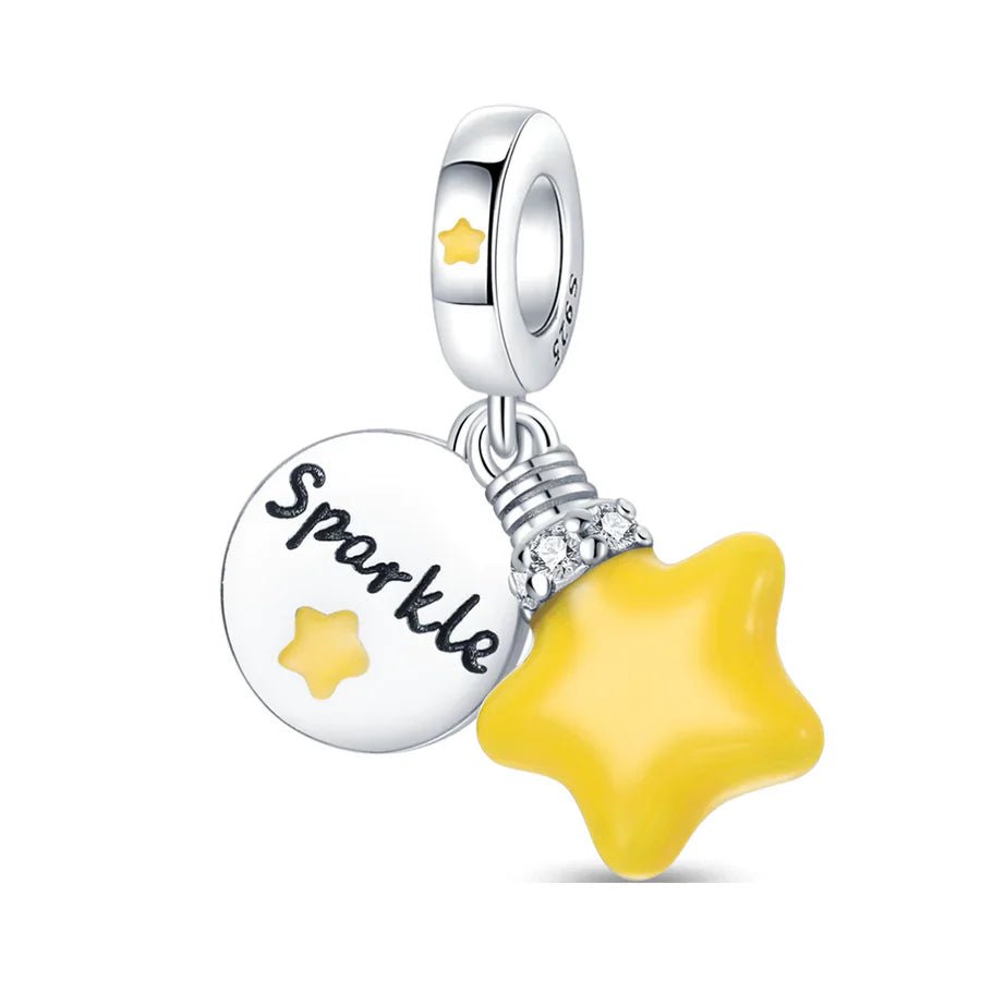 Glow In The Dark Yellow Star Charm - Popular trends empire