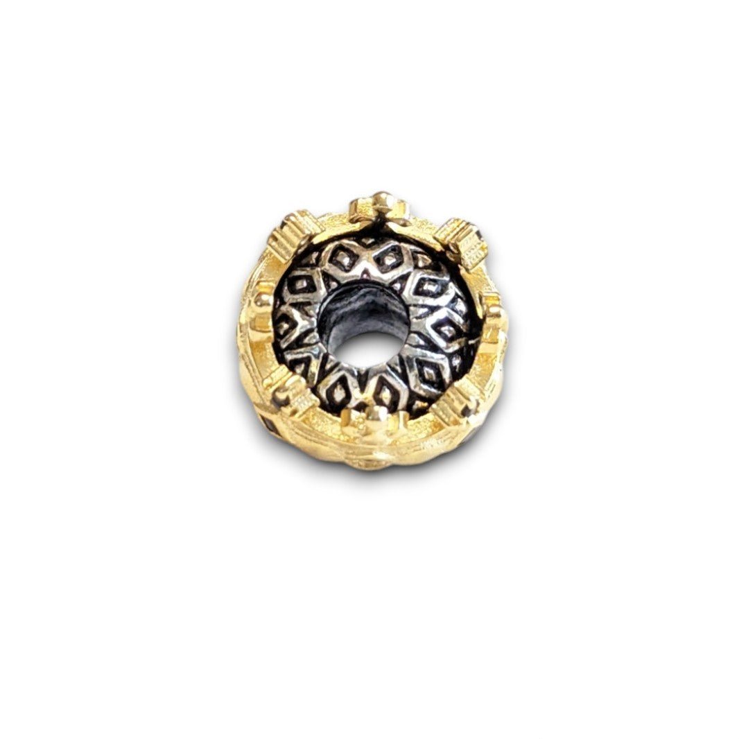 Gold Crown Skull Bead Charm - Popular trends empire