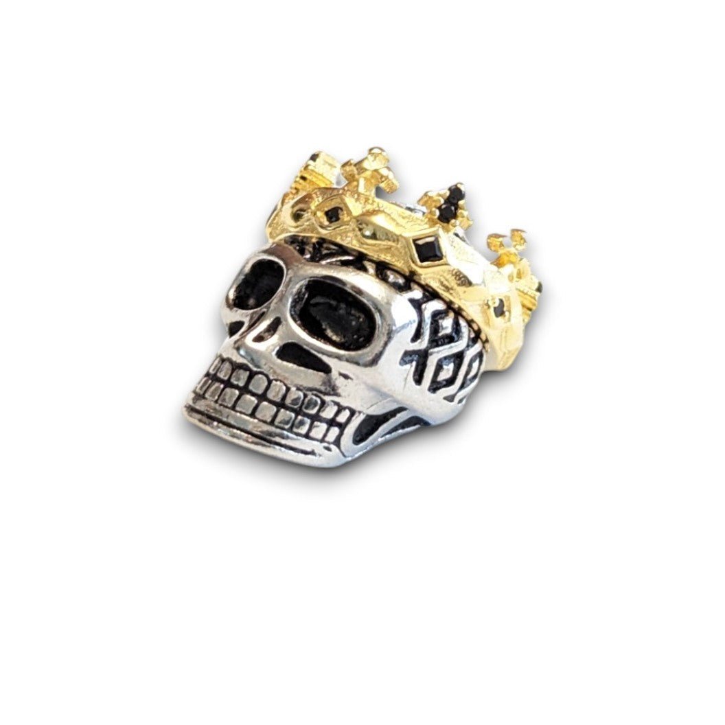 Gold Crown Skull Bead Charm - Popular trends empire