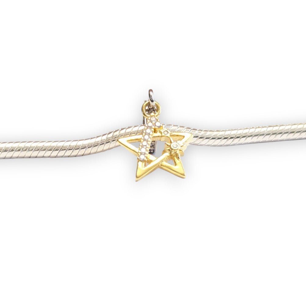 Golden Star Dangle Charm - Popular trends empire