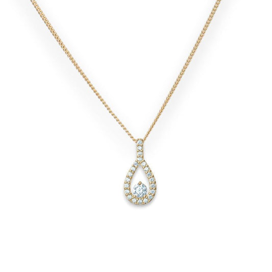 Hallie Oval Drop Pendant Necklace - Popular trends empire