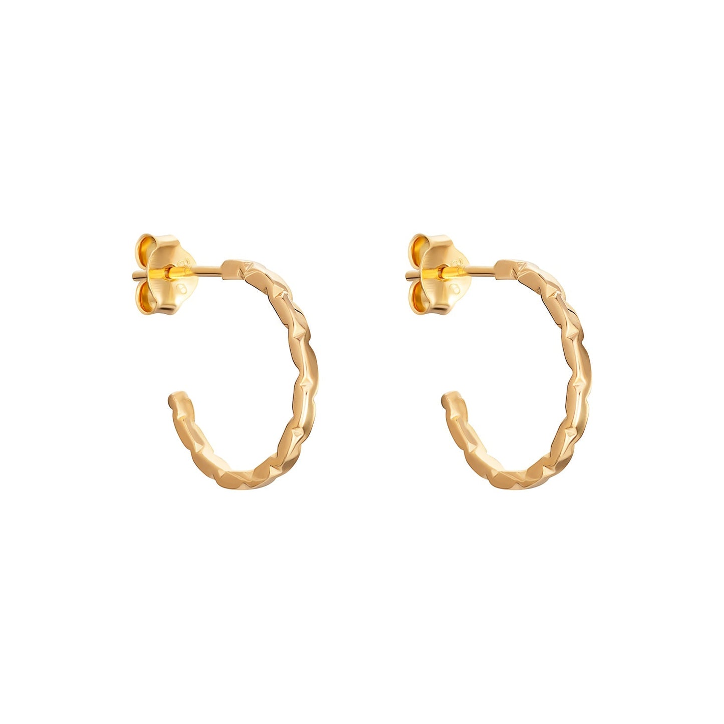 Hammered Hoop Earrings - Popular trends empire