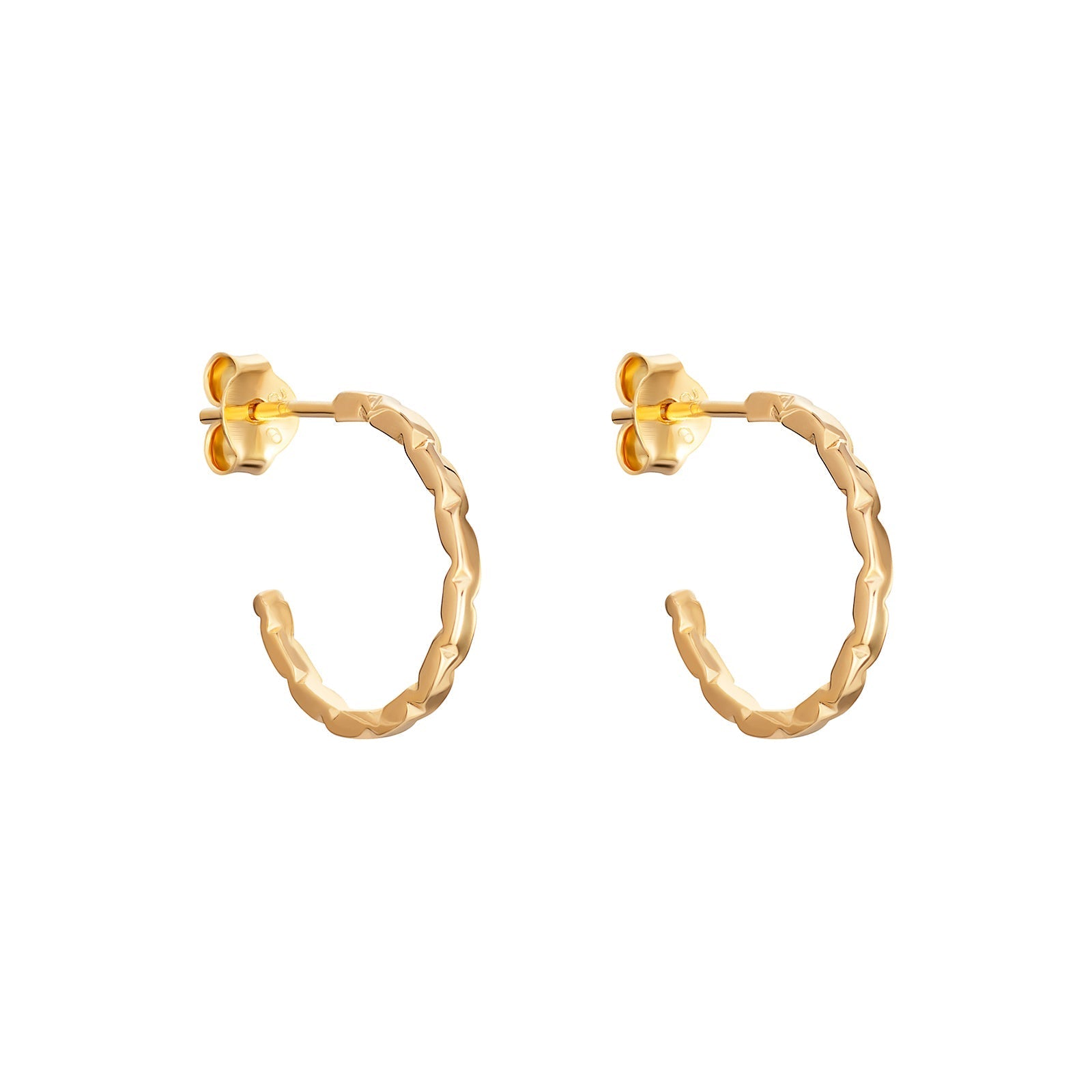 Hammered Hoop Earrings - Popular trends empire