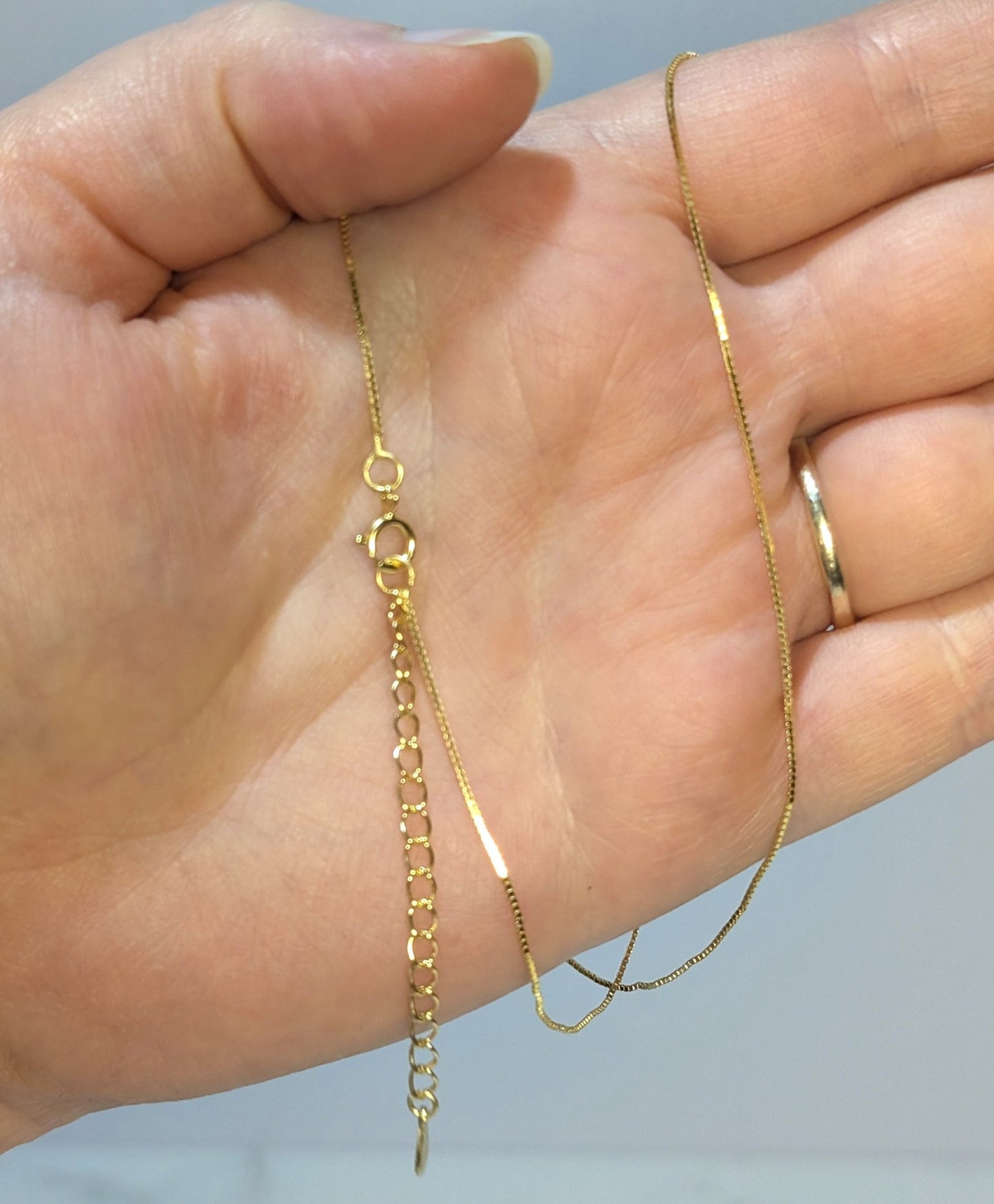 Hazel 1mm Box Chain - Popular trends empire