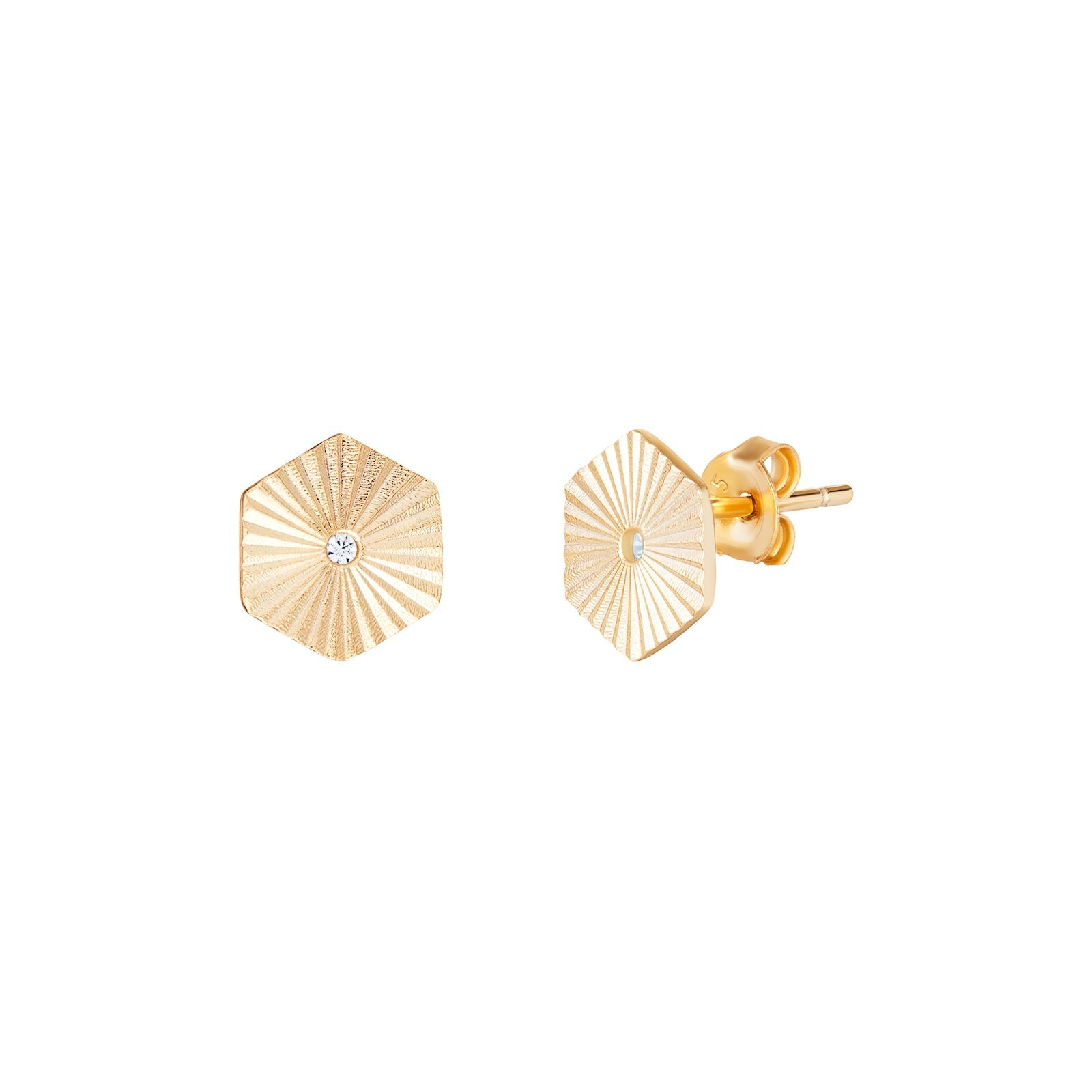 Hexagon Sunburst Earrings - Popular trends empire