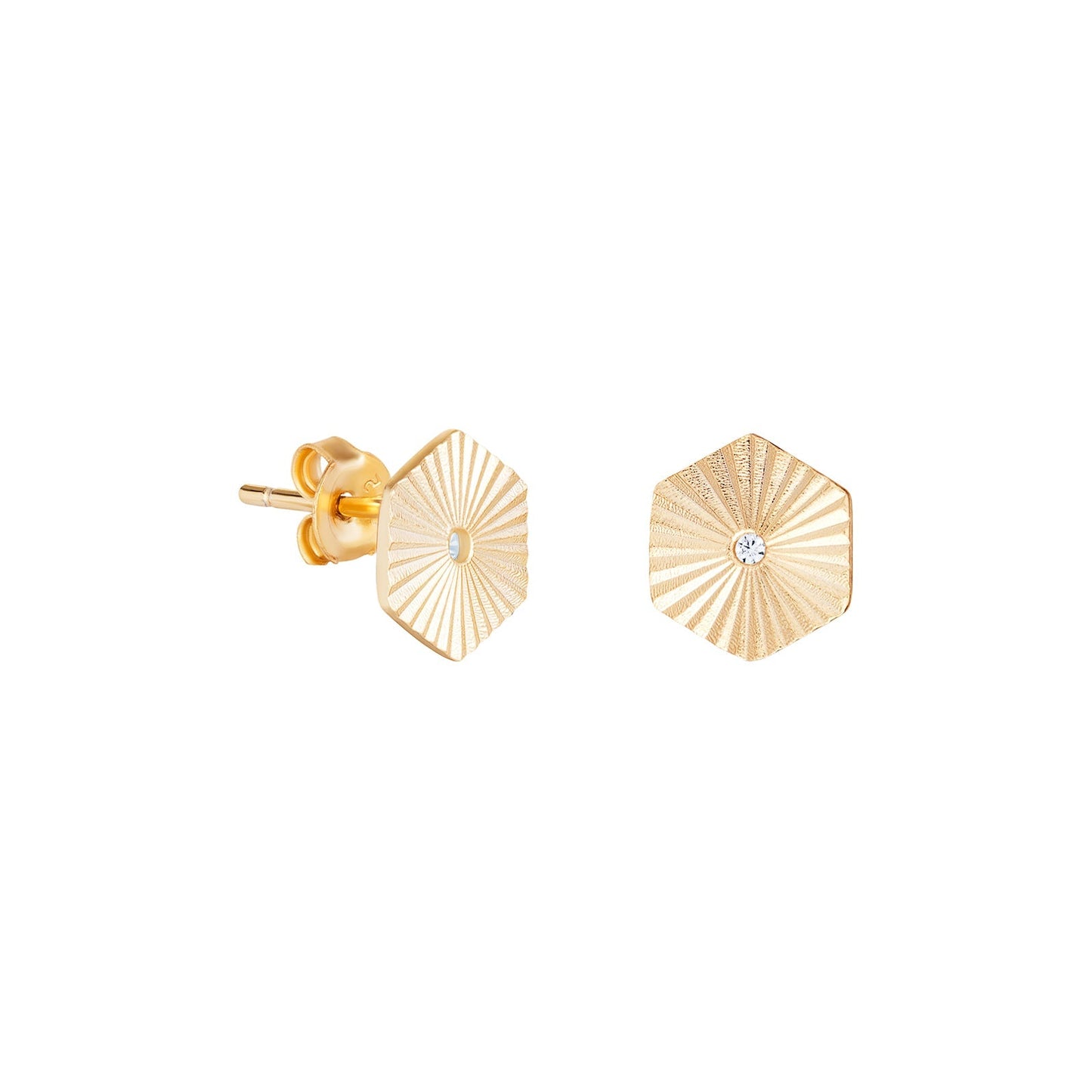 Hexagon Sunburst Earrings - Popular trends empire