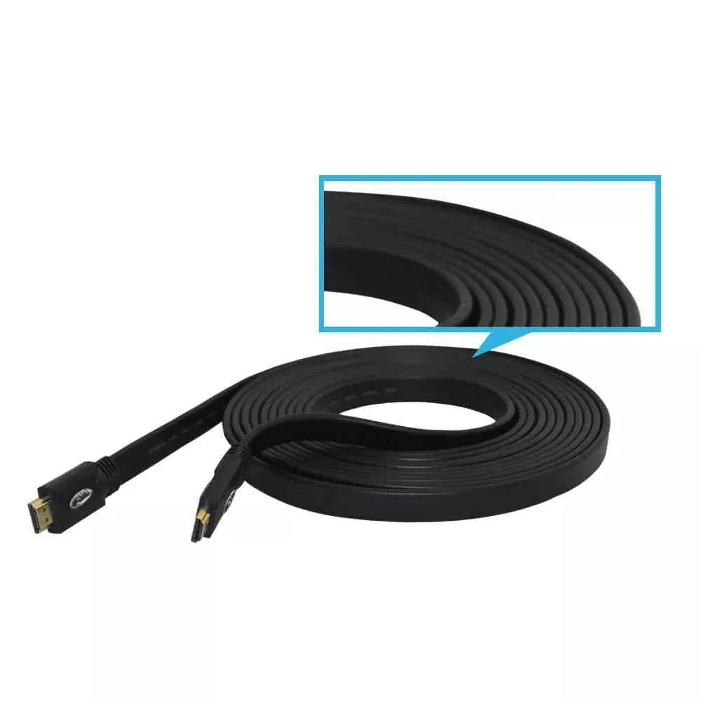 High Speed HDMI Cable Videk Pro Series Flat HDMI 1.4 4K Compatible - 2 Meters - Popular trends empire