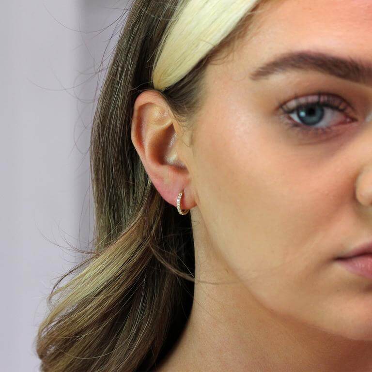 Hinged Hoop Huggies - Popular trends empire