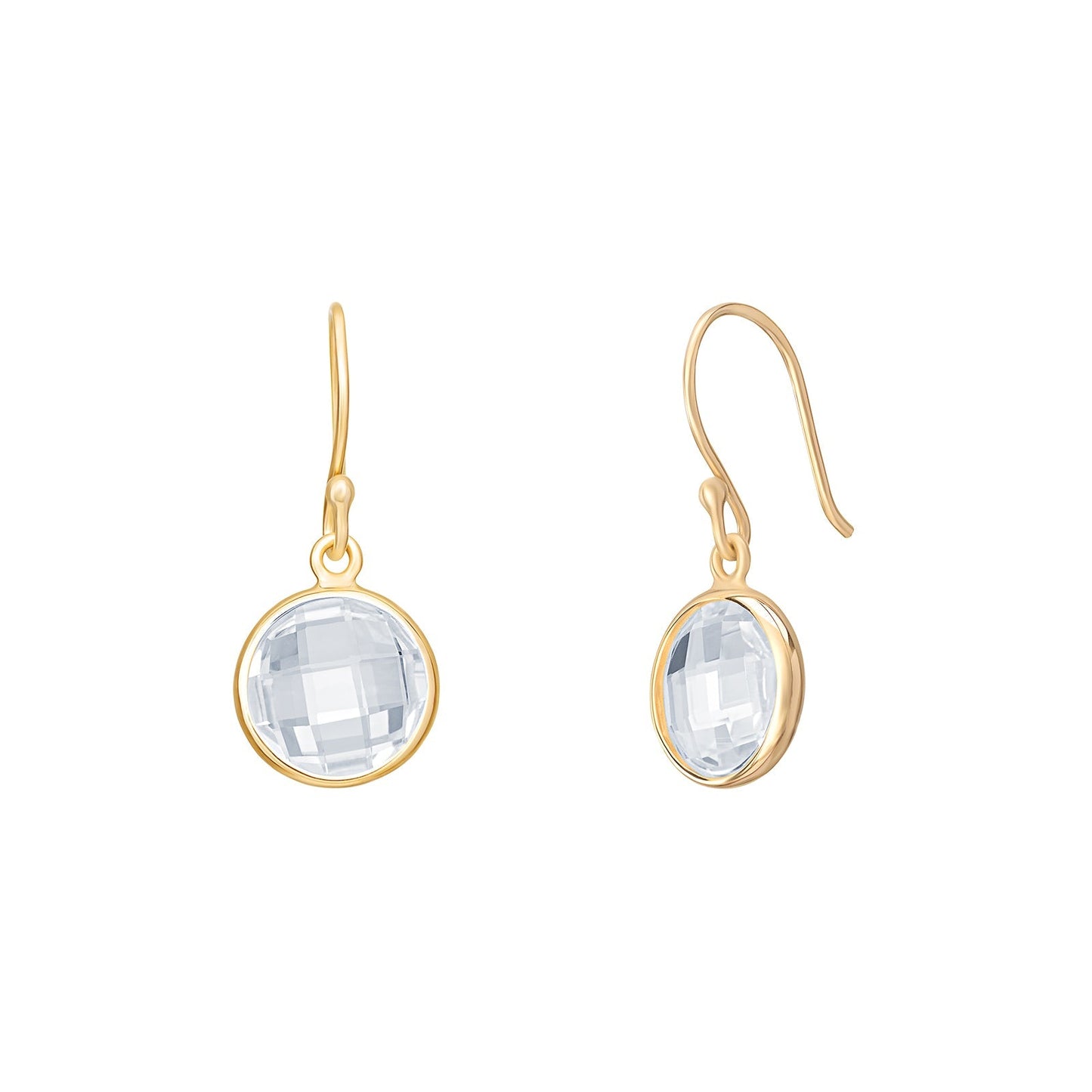 Holly Polished Cubic Zirconia Drop Earrings - Popular trends empire