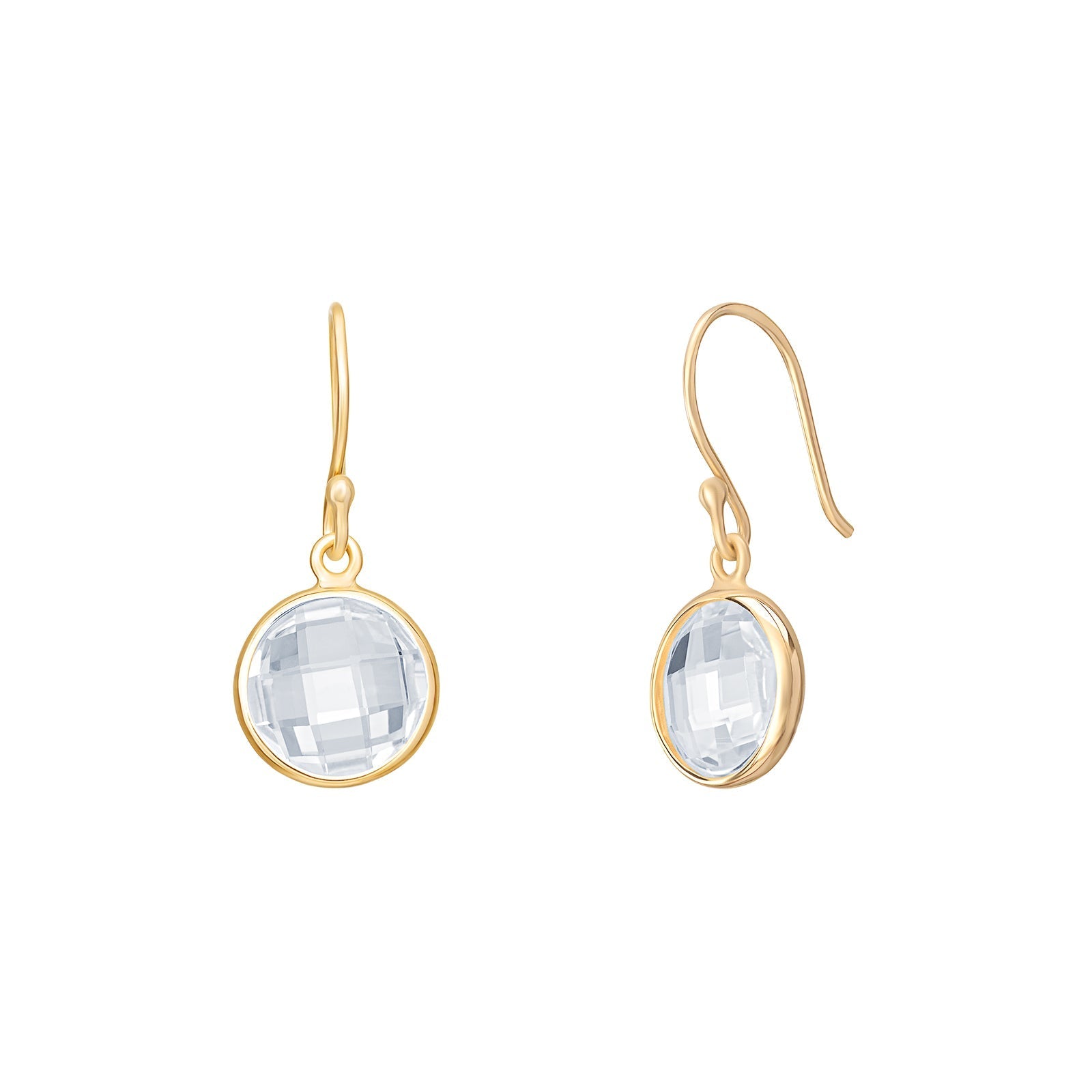 Holly Polished Cubic Zirconia Drop Earrings - Popular trends empire