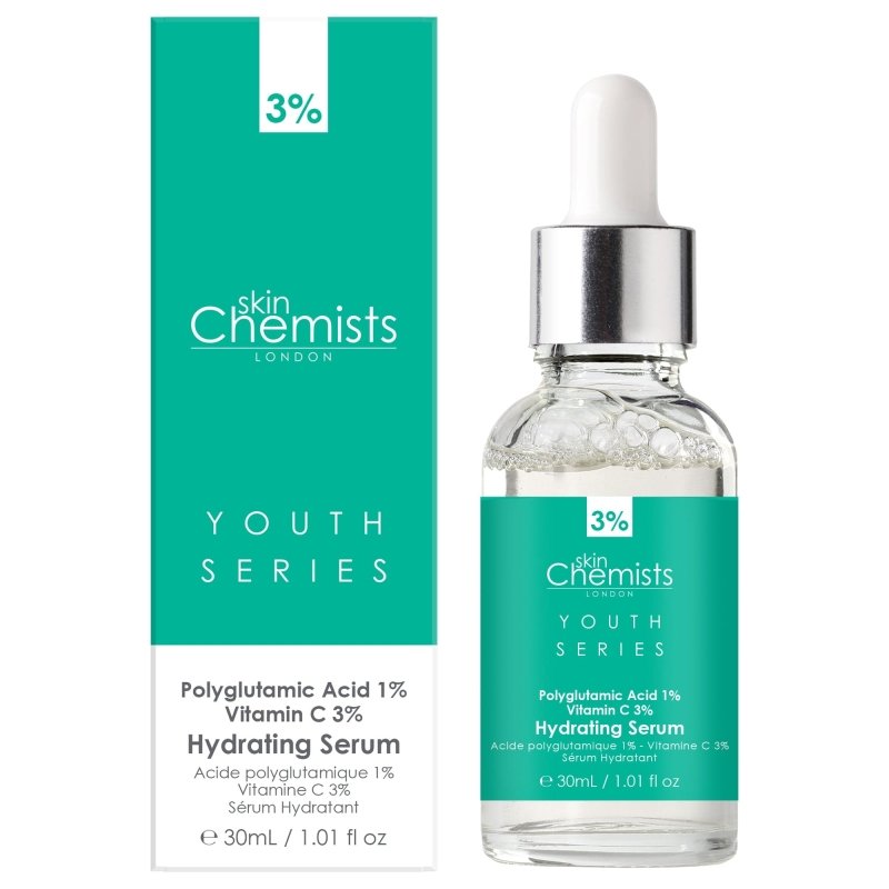 Hydrating Serum Polyglutamic Acid 1%, Vitamin C 3% 30ml - Popular trends empire