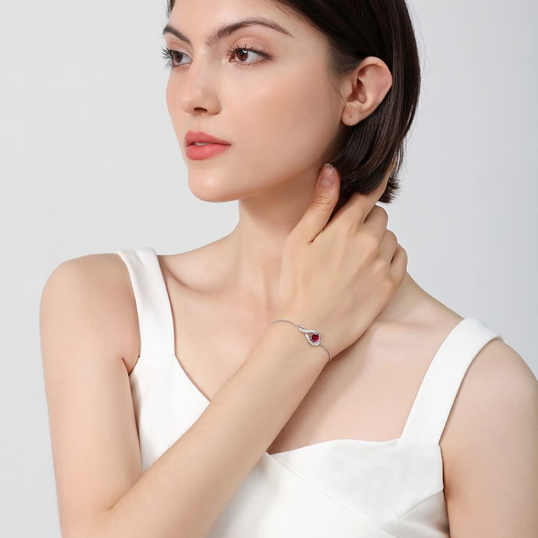 January Birthstone Infinity Bolo Bracelet - Popular trends empire