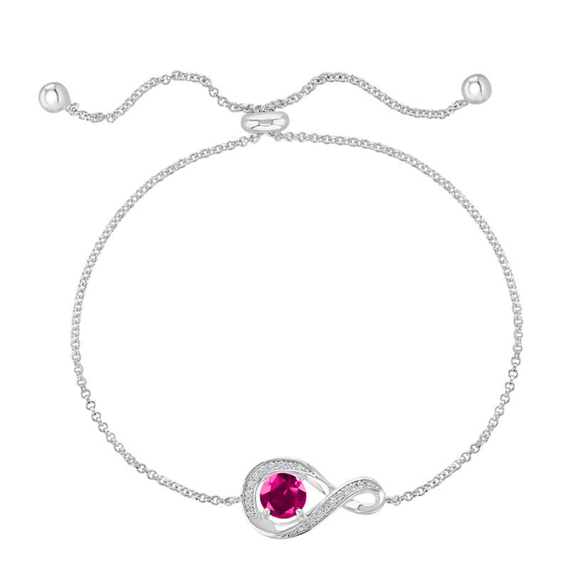 July Birthstone Infinity Bolo Bracelet - Popular trends empire