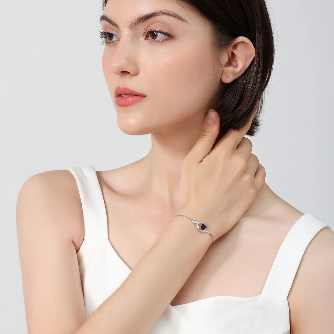 July Birthstone Infinity Bolo Bracelet - Popular trends empire