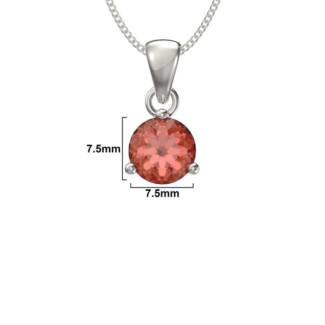 July Birthstone Pendant Necklace - Popular trends empire