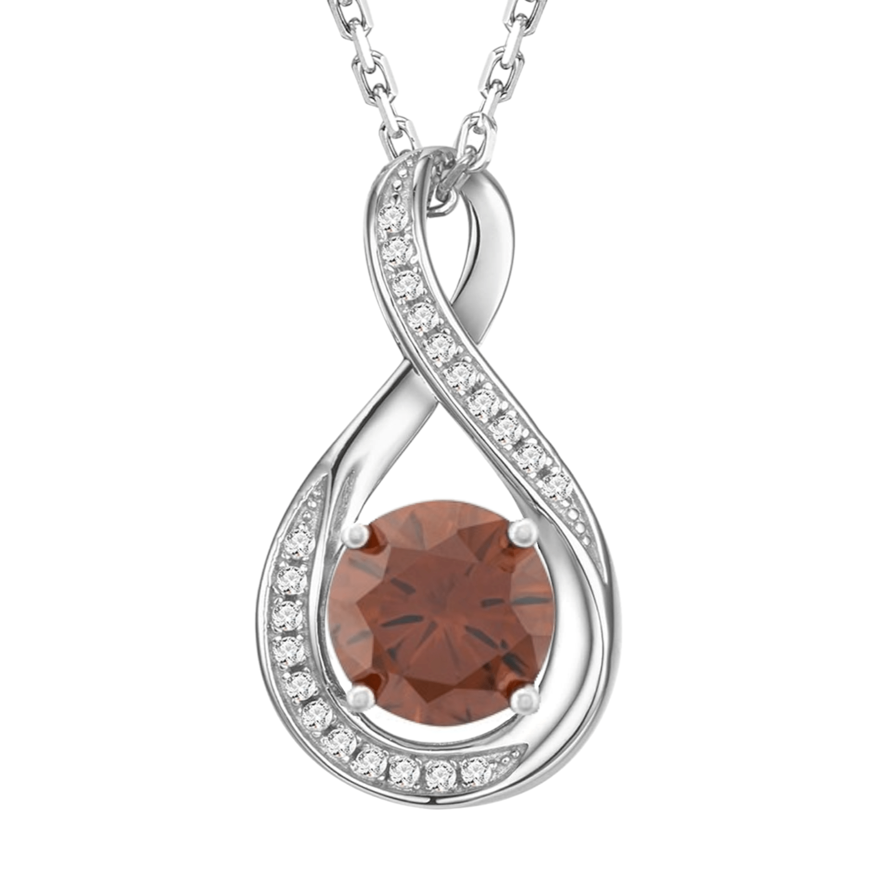 June Birthstone Infinity Pendant Necklace - Popular trends empire