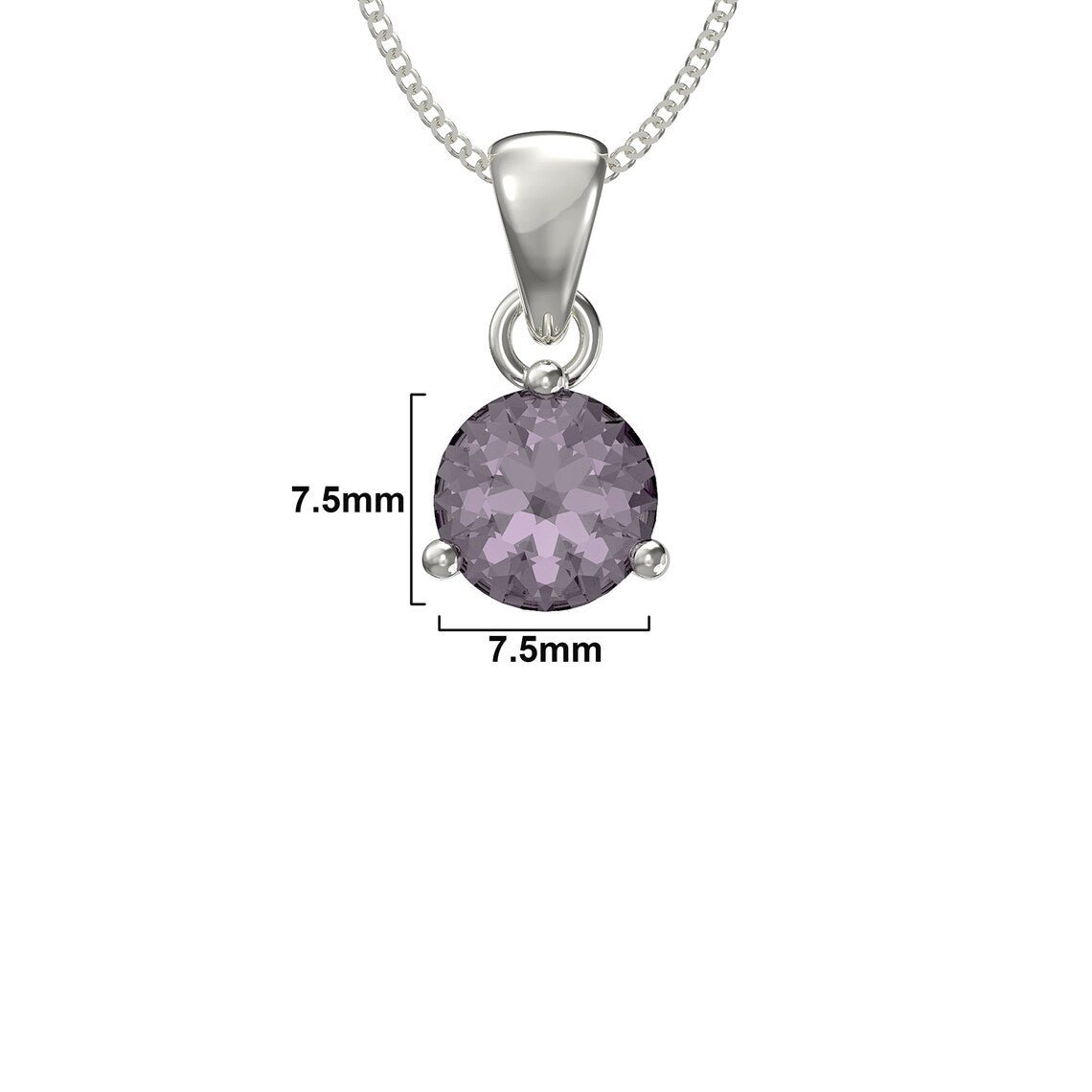 June Birthstone Pendant Necklace - Popular trends empire