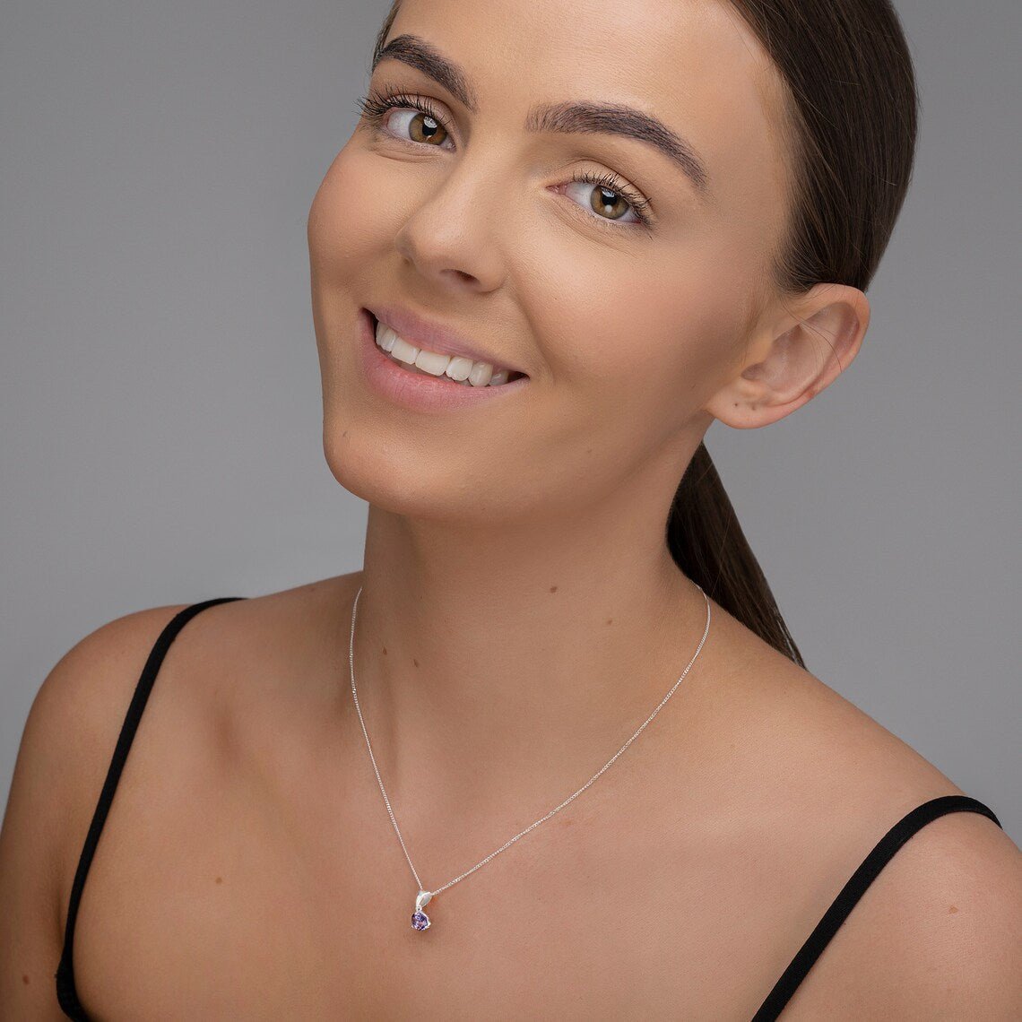 June Birthstone Pendant Necklace - Popular trends empire